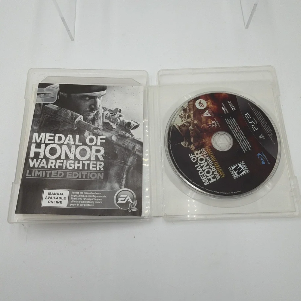 Medal of Honor: Warfighter Playstation 3 Limited Edition 2012 Game Case & Manual